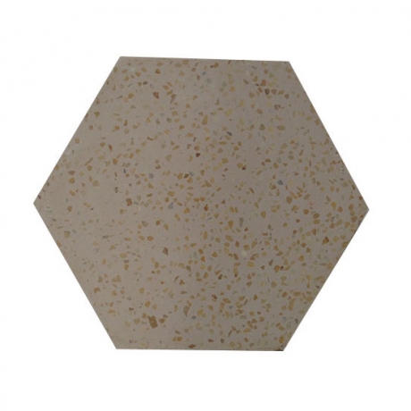 Bông Terrazzo lục giác trơn TH2- S7.18